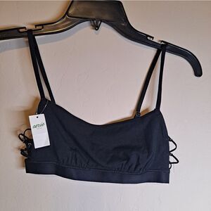 NWT Aerie Square Neck Side Lace-up Bralette Size Small